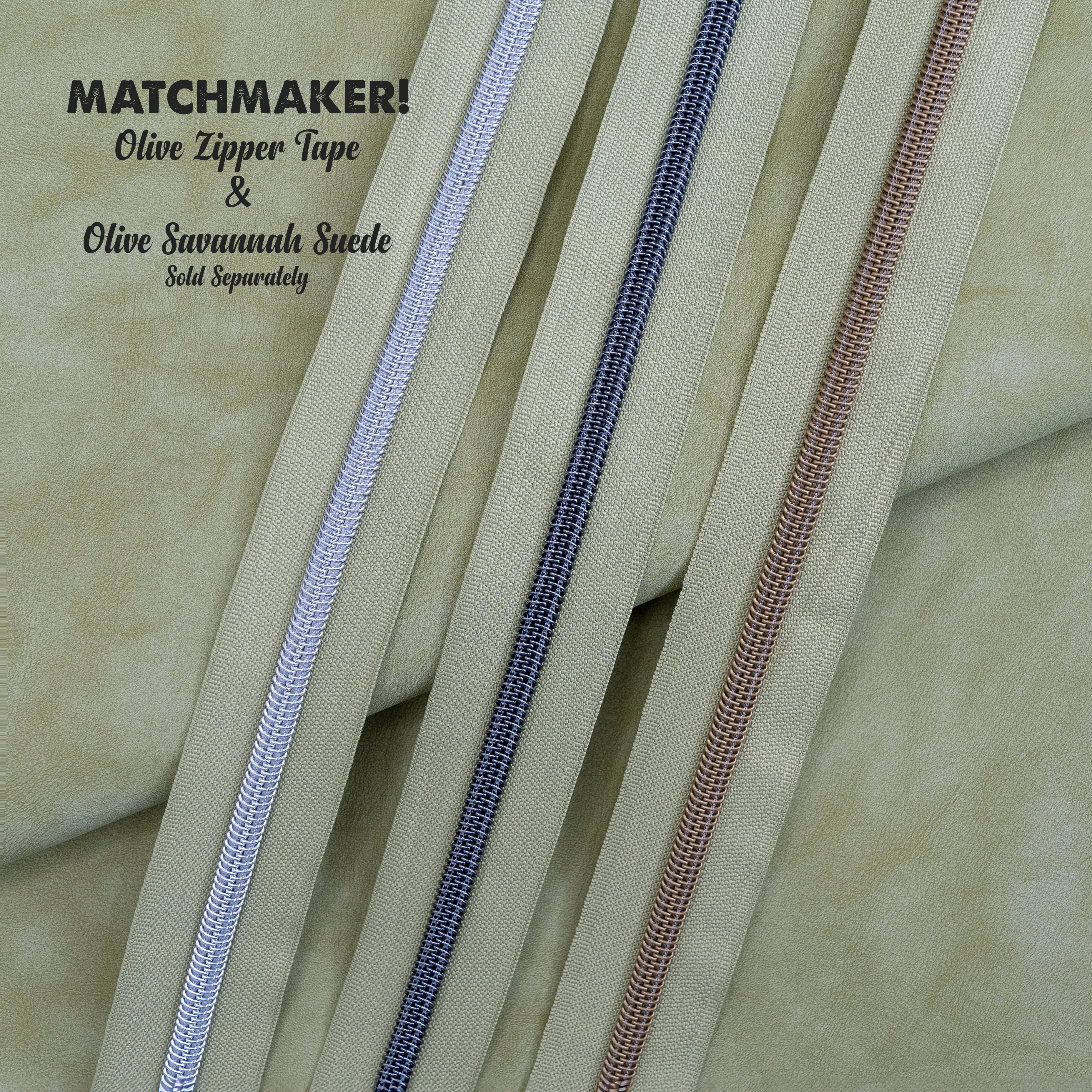 #5 Nylon Zipper Tape - Olive