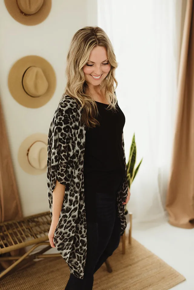 Animal Woven Kimono