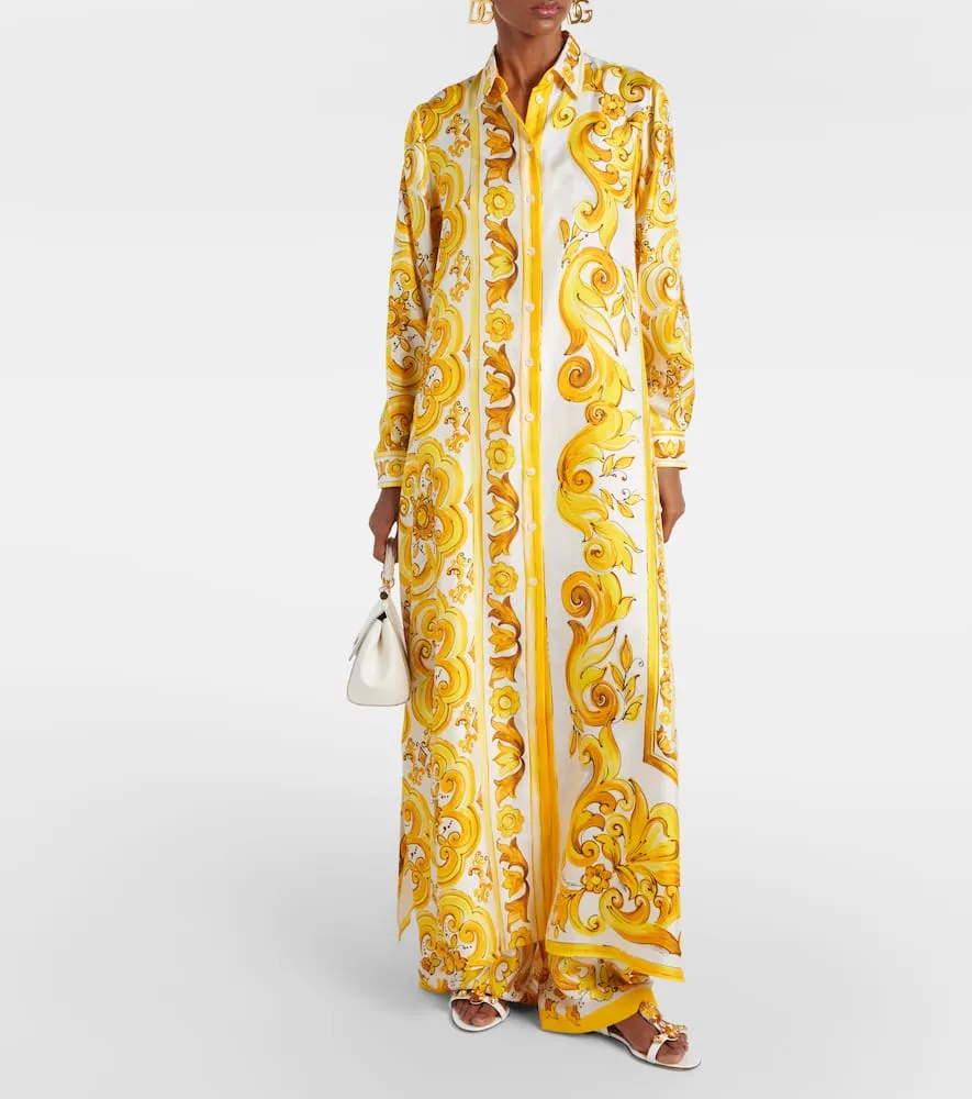 Dolce&Gabbana Majolica silk kaftan