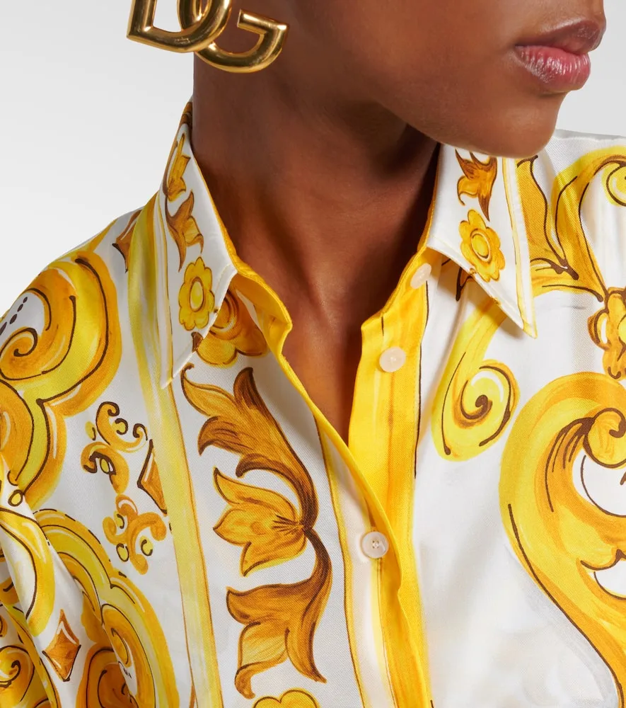 Dolce&Gabbana Majolica silk kaftan