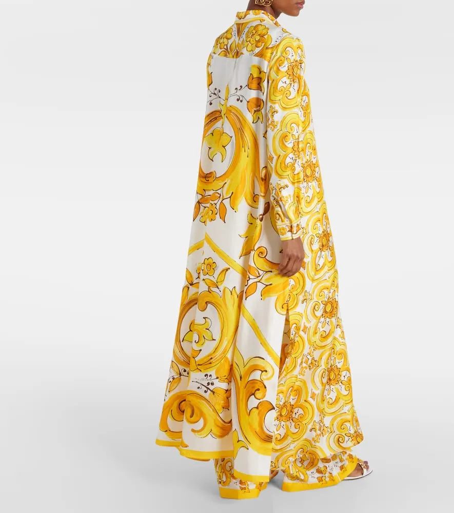 Dolce&Gabbana Majolica silk kaftan