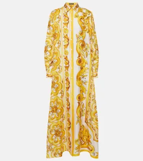 Dolce&Gabbana Majolica silk kaftan