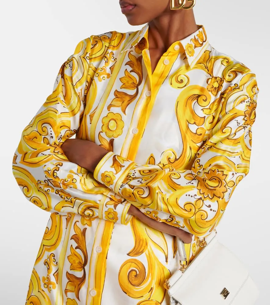 Dolce&Gabbana Majolica silk kaftan