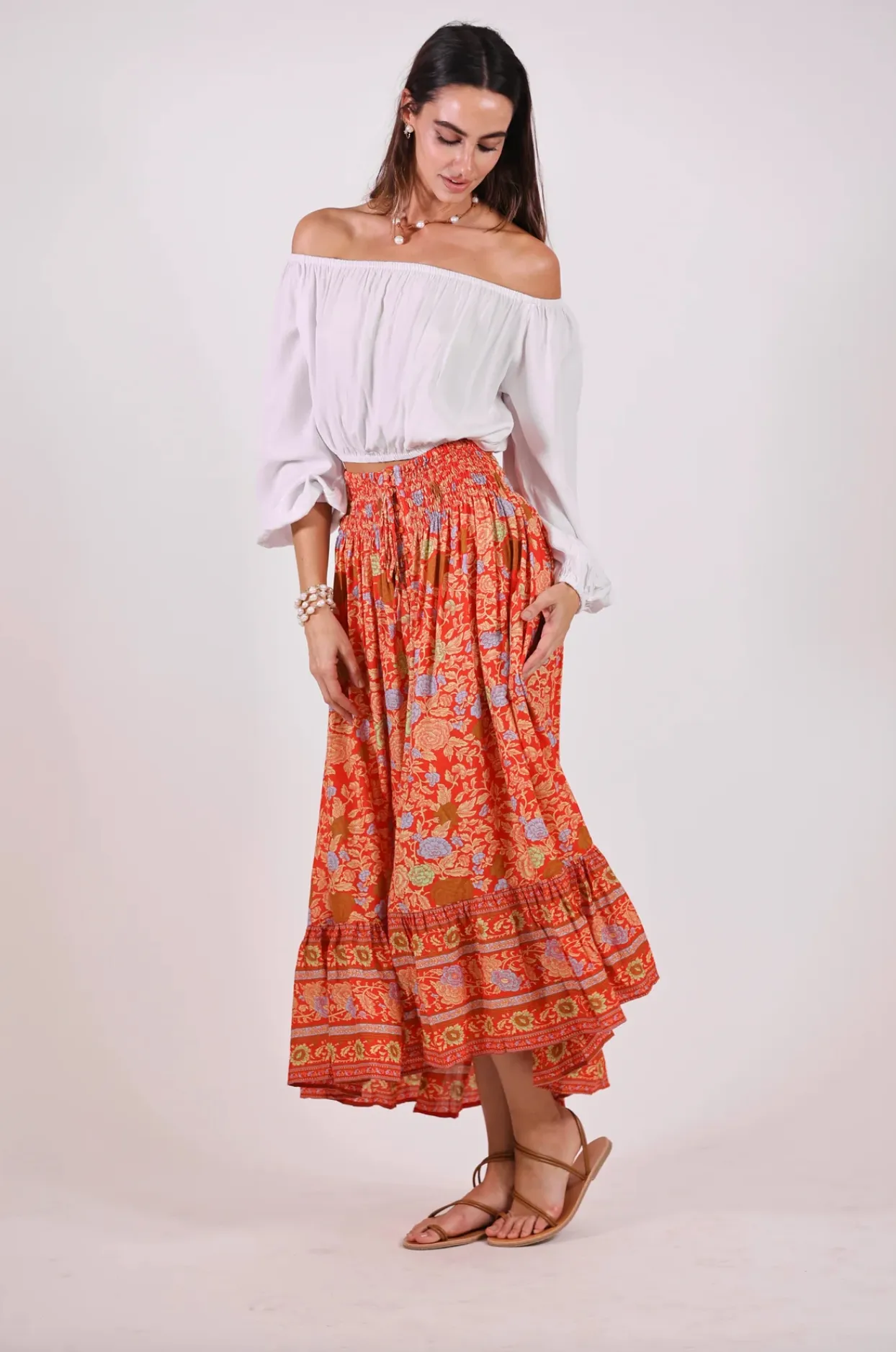 Drifter Skirt - Orange Crush