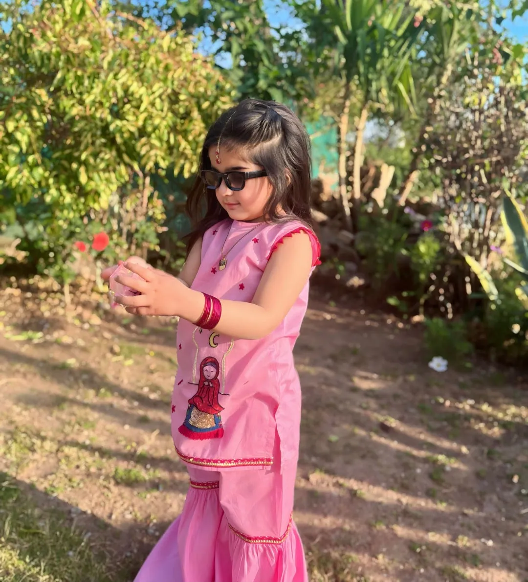 Girls Eid Gharara Set