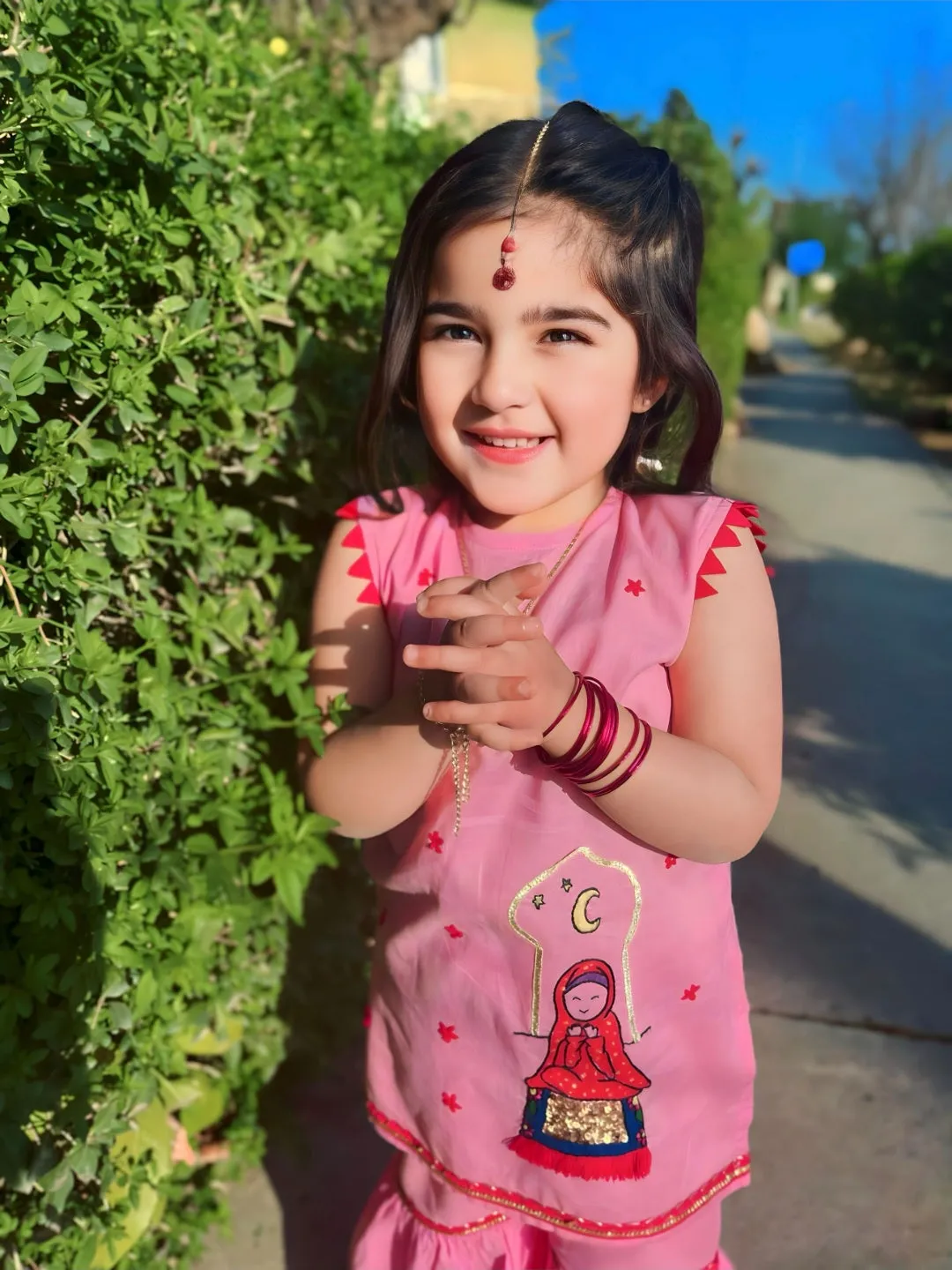 Girls Eid Gharara Set