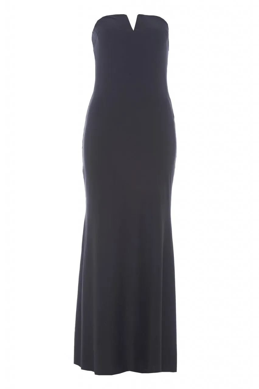 Notch Slinky Maxi Dress