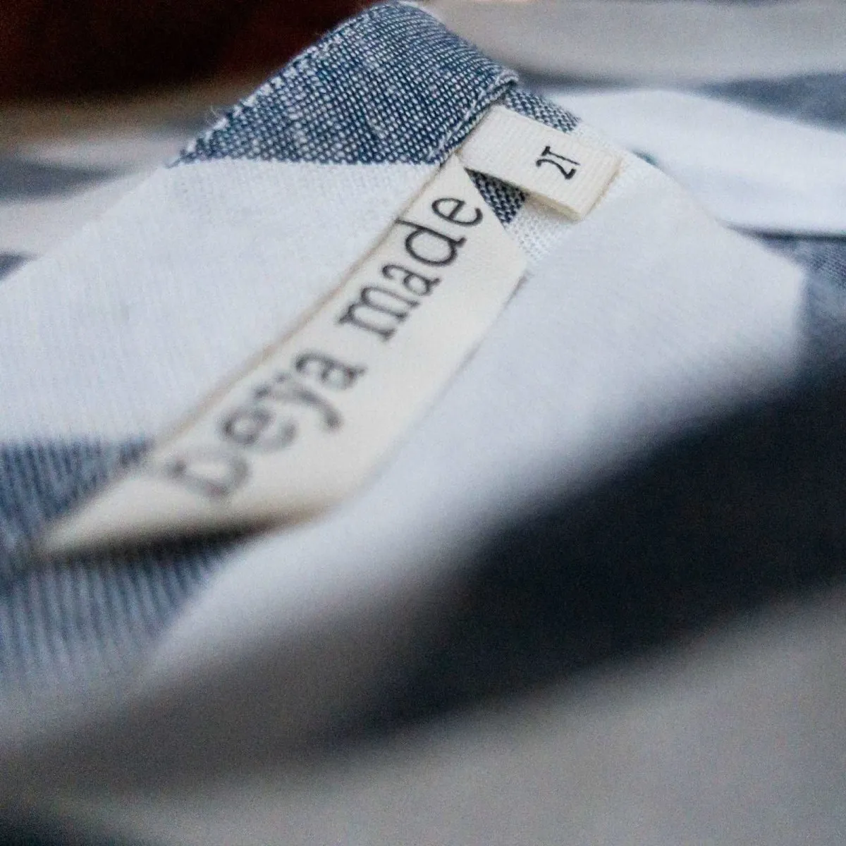 Paddington Blue Stripe Linen Top
