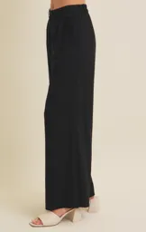 Relaxed Fit Black Pants