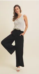 Relaxed Fit Black Pants