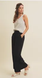 Relaxed Fit Black Pants