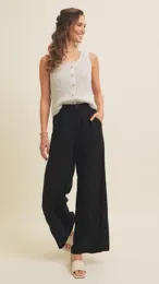 Relaxed Fit Black Pants
