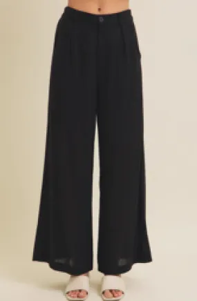 Relaxed Fit Black Pants