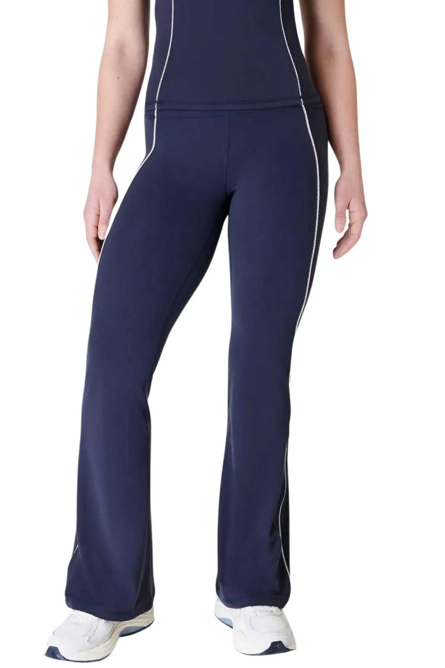 Soft Sculpt Picot Lace Flare Pants