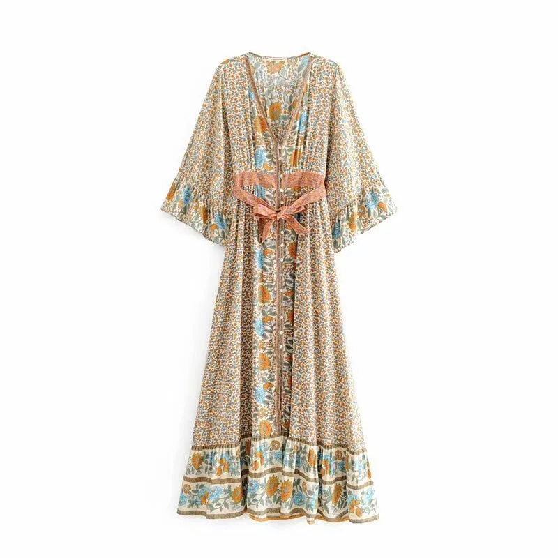 Sunflower Flare Kimono