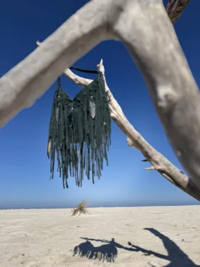 The Jolene Jade Fringe Bag