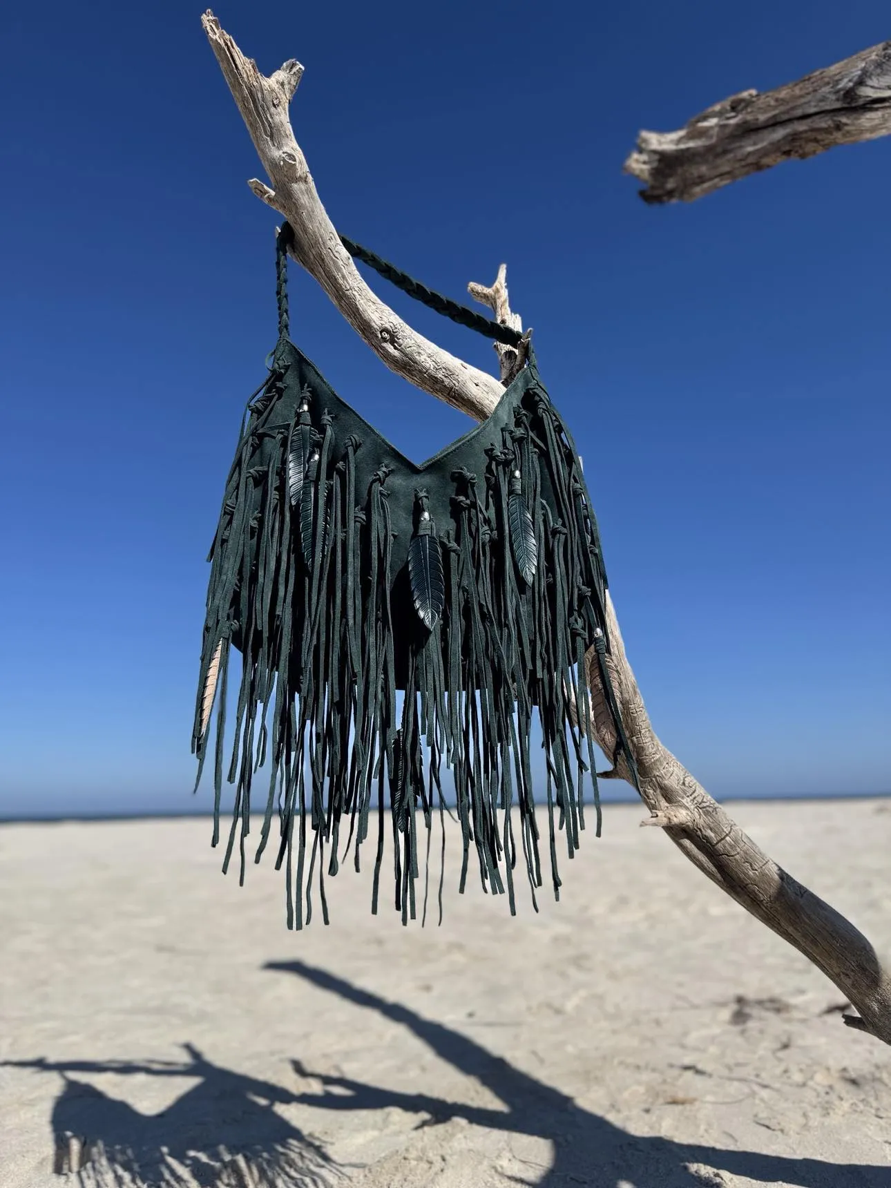 The Jolene Jade Fringe Bag