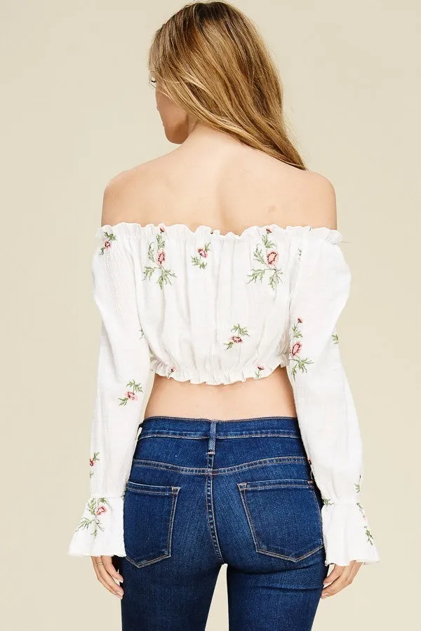 Tie Front Cropped Tube Top