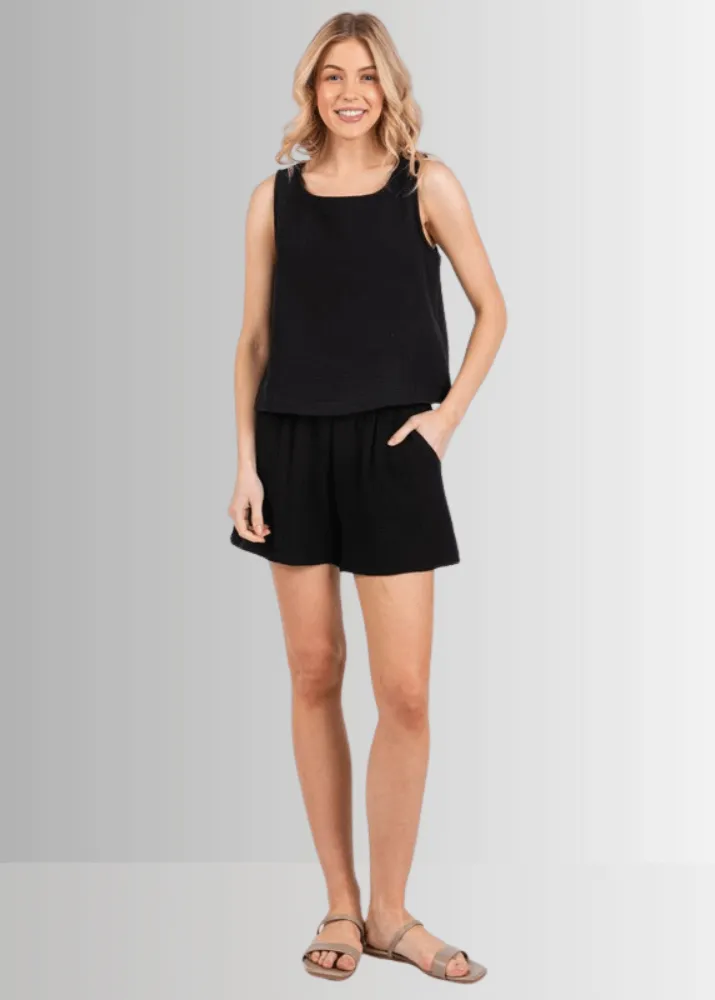 Triple Cotton Gauze Top