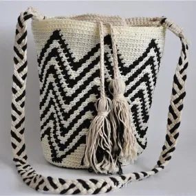 UAKISS  -  Vintage Purse Handmade Weave Bags Women Shoulder Crossbody Bags Bohemian Fringe Tassel Travel Beach Women's Handbags free Gift